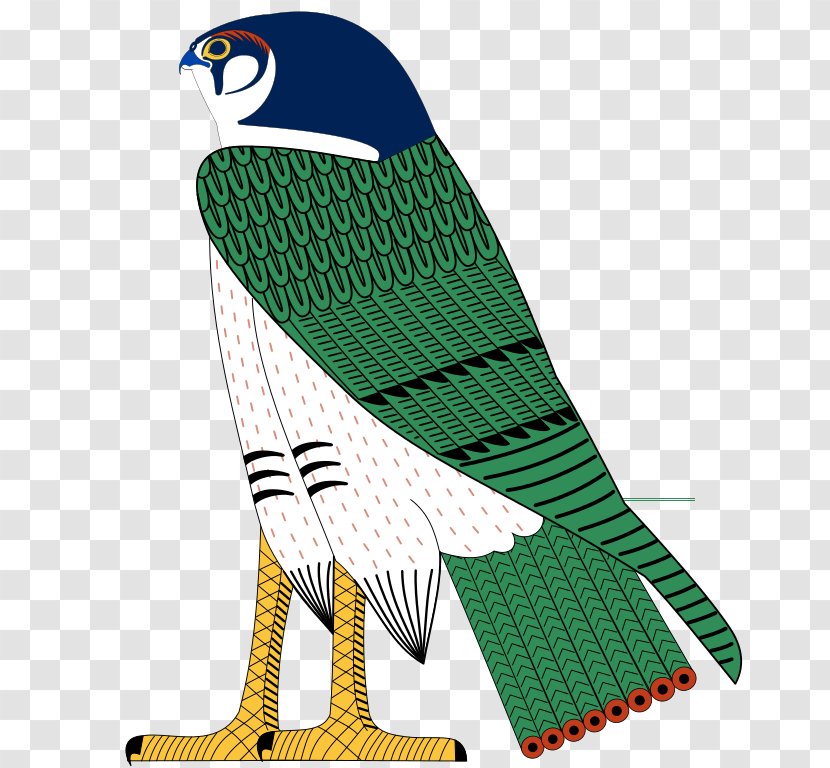 Ancient Egyptian Deities Eye Of Horus Falcon - Vertebrate Transparent PNG