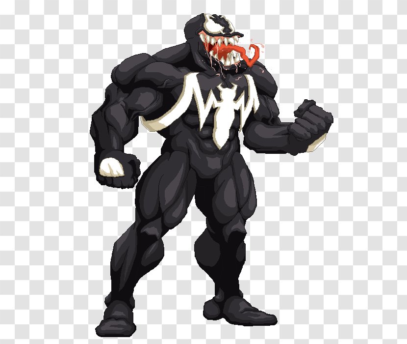 Venom Eddie Brock Spider-Man Sprite Marvel Vs. Capcom - Symbiote Transparent PNG