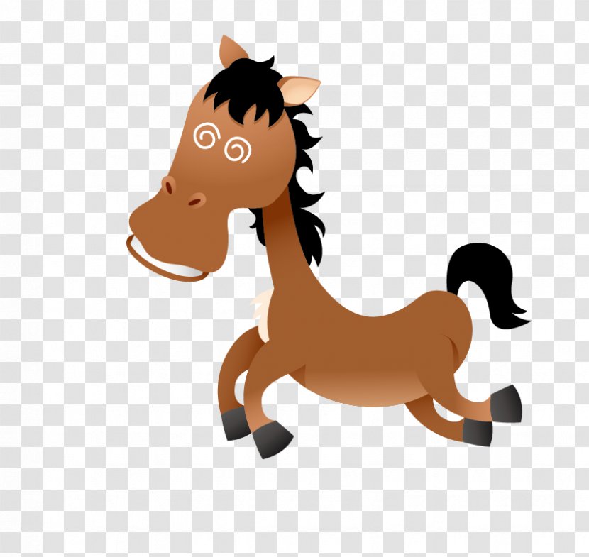 Cartoon Illustration - Pony - Donkey Transparent PNG