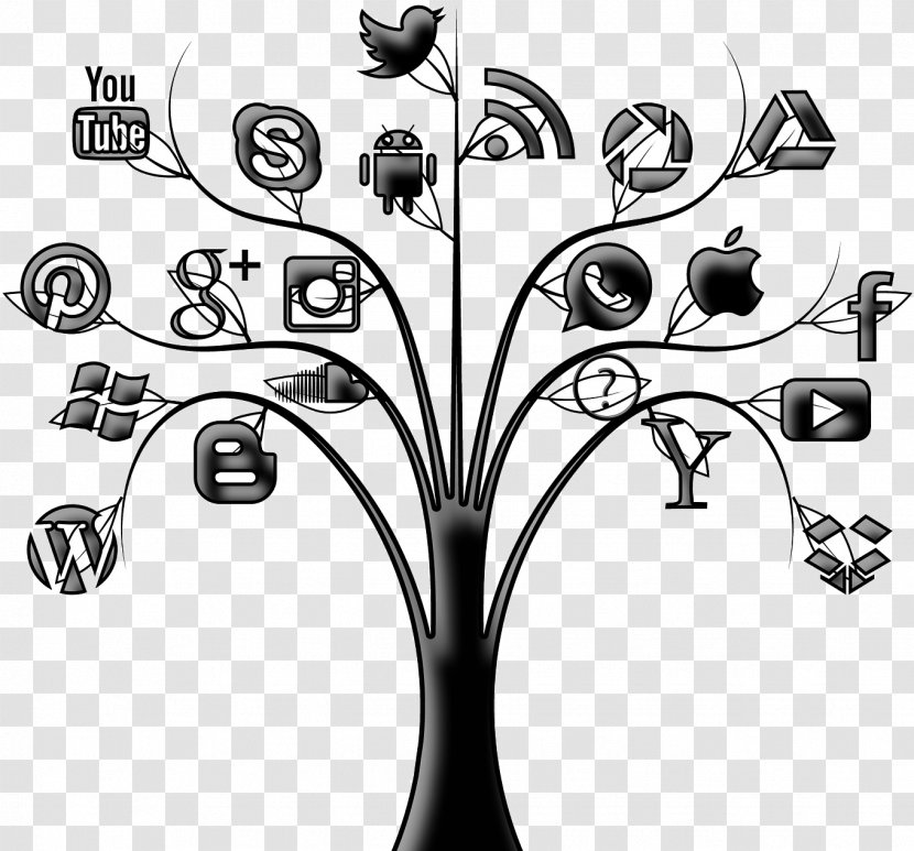 Social Media Clip Art Networking Service Free Content - Tree Transparent PNG