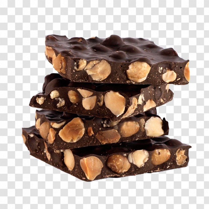 Chocolate-coated Peanut Chocolate Bar Fudge Turrón Praline Transparent PNG