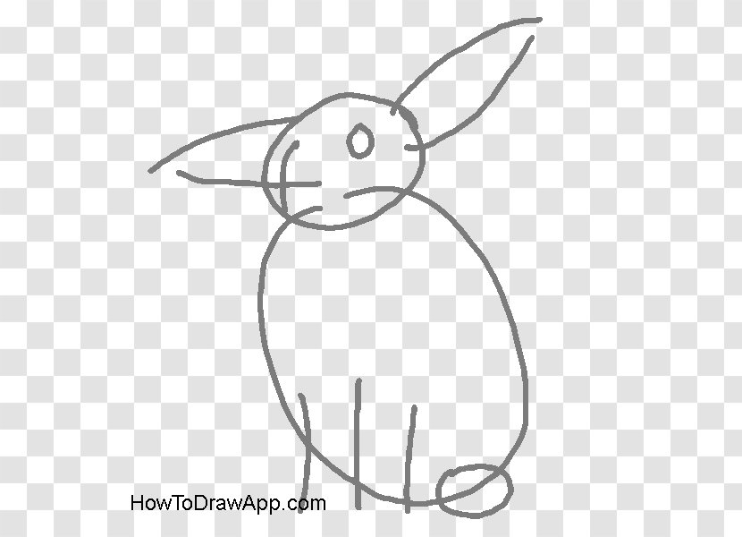 Domestic Rabbit Hare Drawing Easter Bunny - Watercolor - Draw Transparent PNG