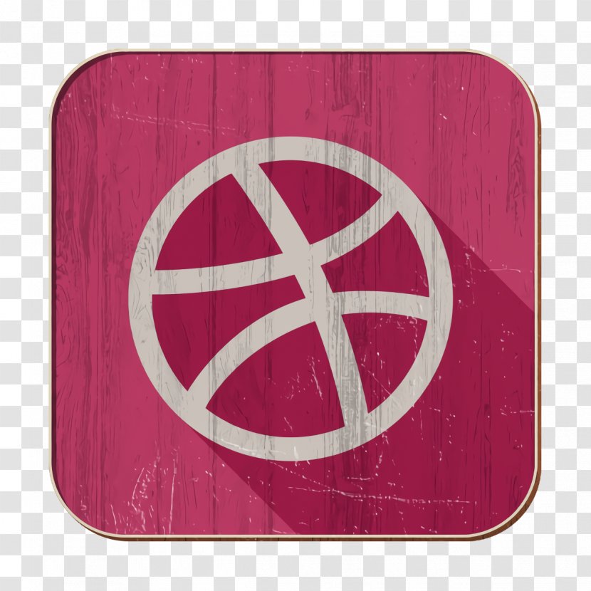 Ball Icon Dribbble - Pink - Triangle Sign Transparent PNG