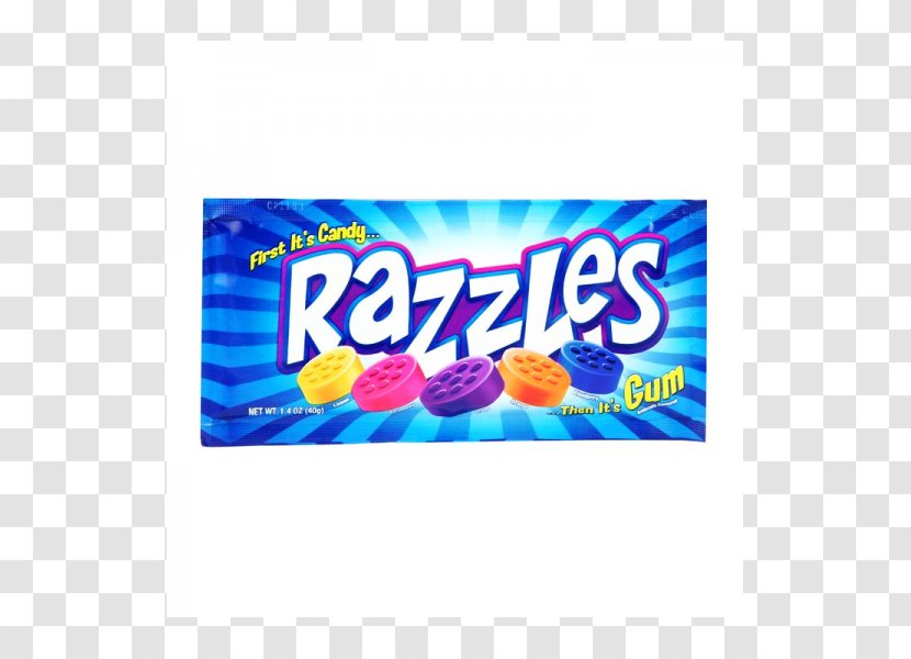 Chewing Gum Razzles Candy Flavor Dubble Bubble - Brand - And Imported Snacks Transparent PNG