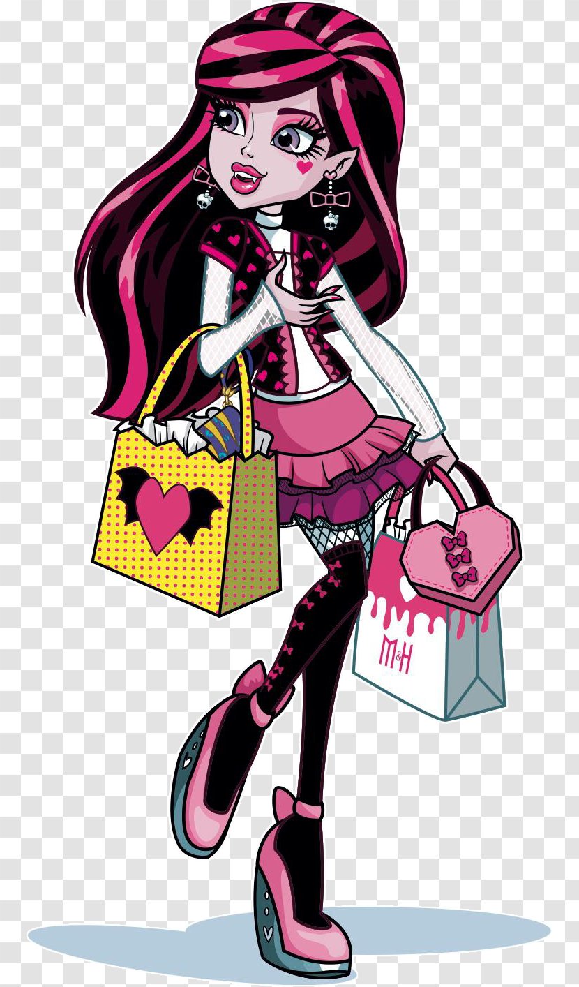 Monster High Frankie Stein Cleo DeNile Ghoul Doll - Watercolor Transparent PNG