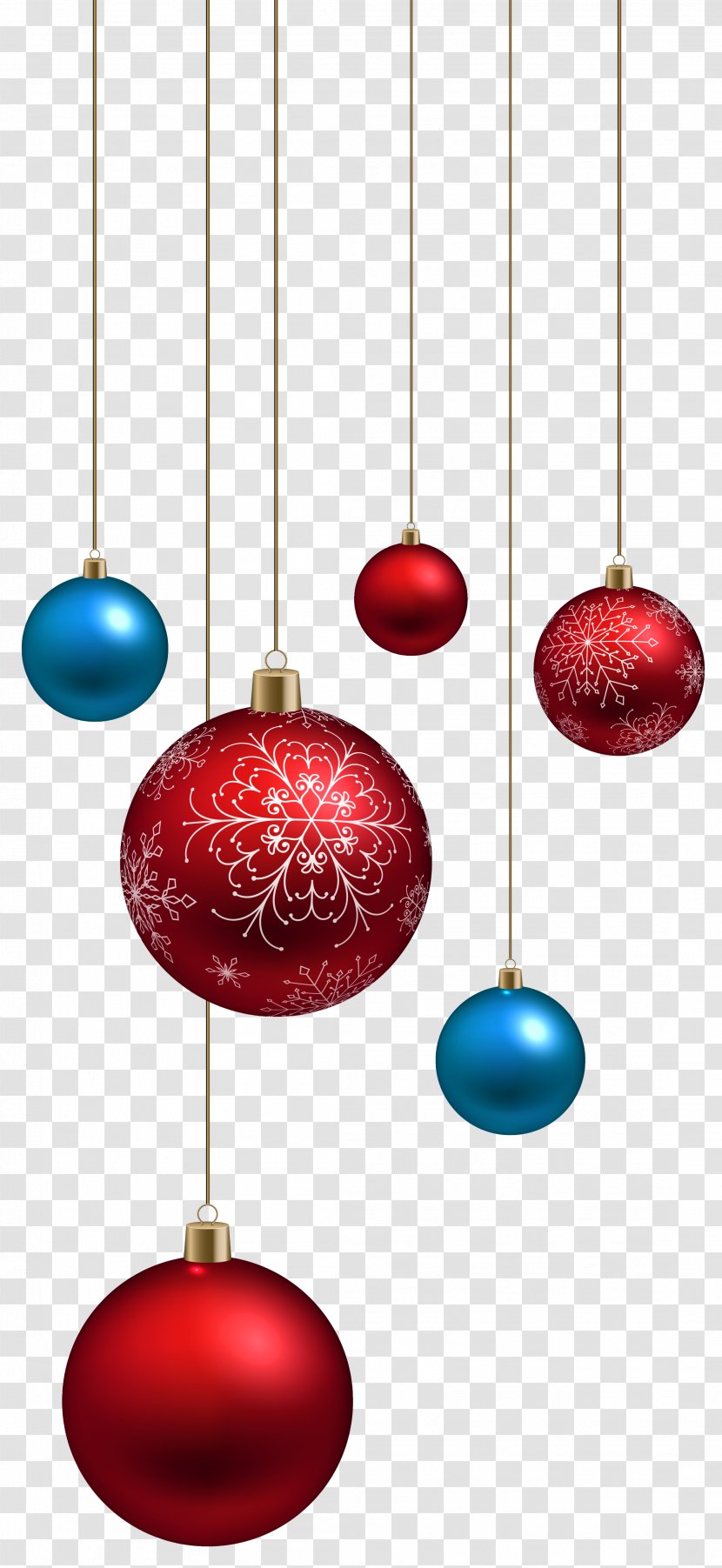 Santa Claus Christmas Ornament Clip Art - Red And Blue Balls Clipart Image Transparent PNG