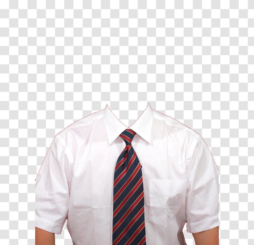 T-shirt Necktie Template - Tshirt - White-collar Business Transparent PNG