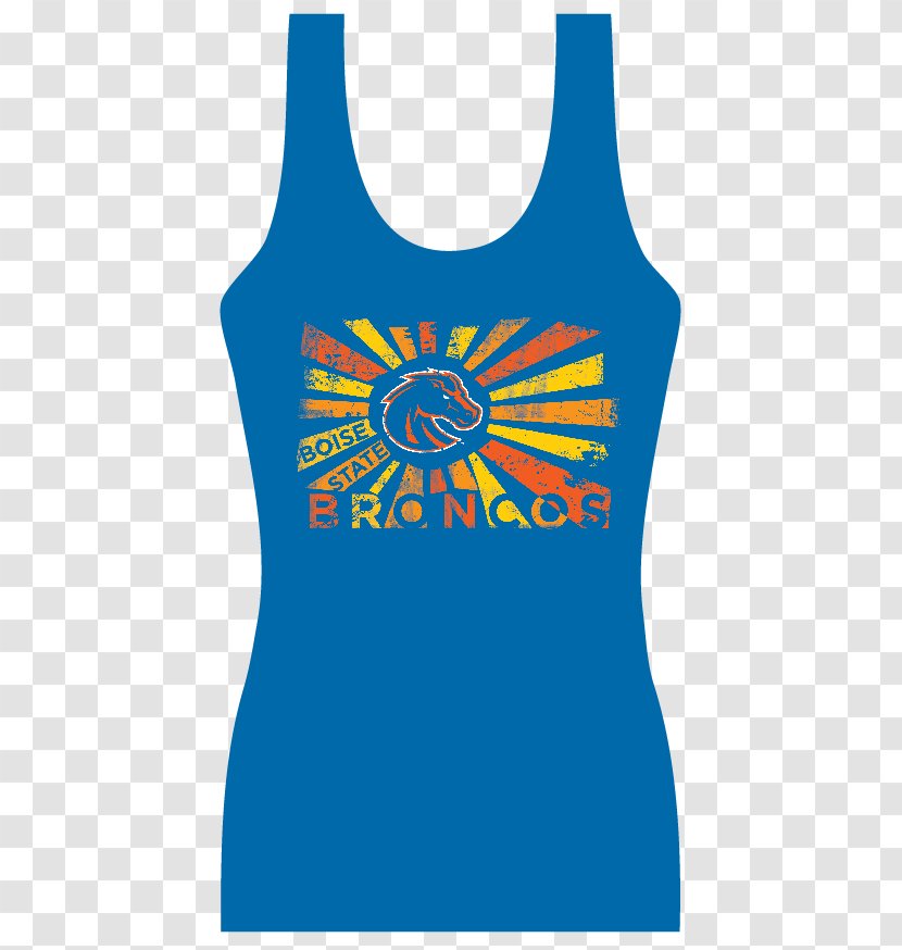 Sleeveless Shirt T-shirt Boise State Bronco Shop - Logo - Summer Transparent PNG