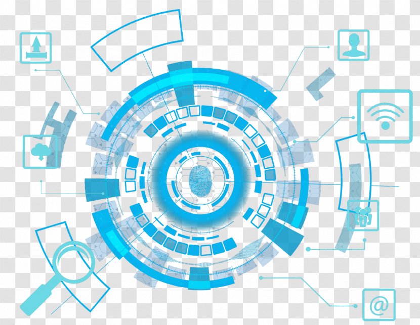 Technology Internet Security Data - Communication - Decorative Round Transparent PNG