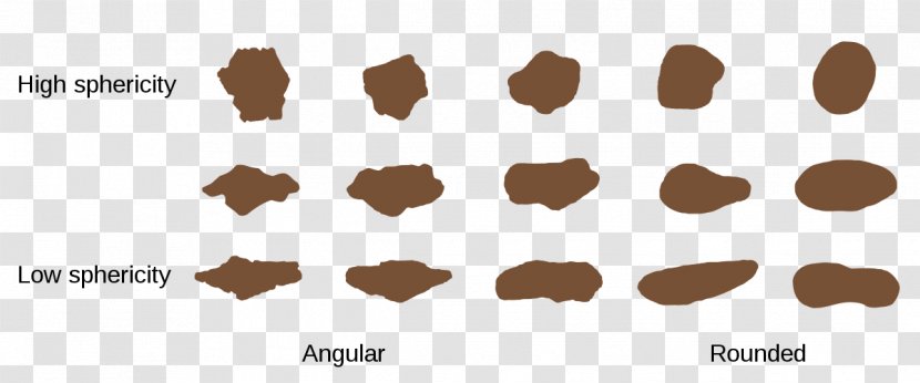 Sphericity Roundness Sorting Sedimentary Rock Clastic - Rounding Transparent PNG