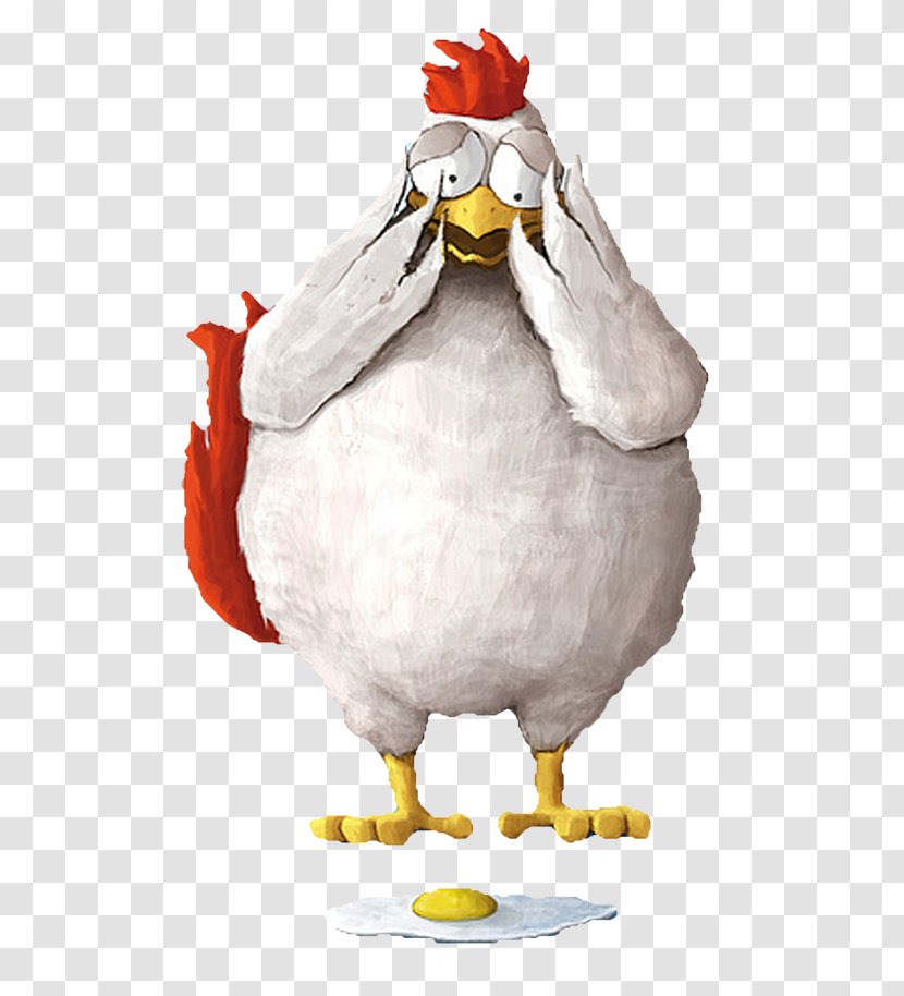 Duck Chicken Flightless Bird Illustration - Hand-painted Big Cock Transparent PNG
