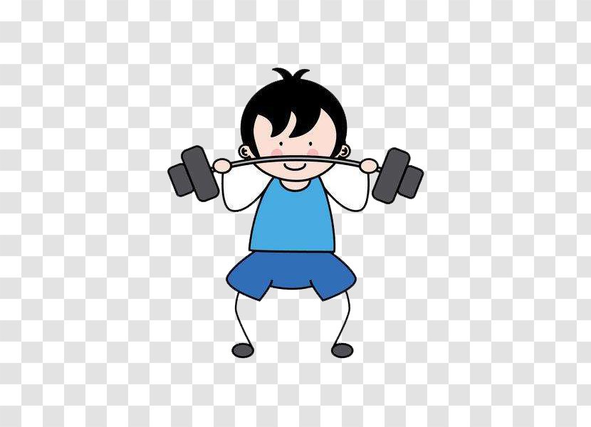 Play Child Sport Stock Photography Clip Art - Boy - A Standing Up With Barbell Transparent PNG