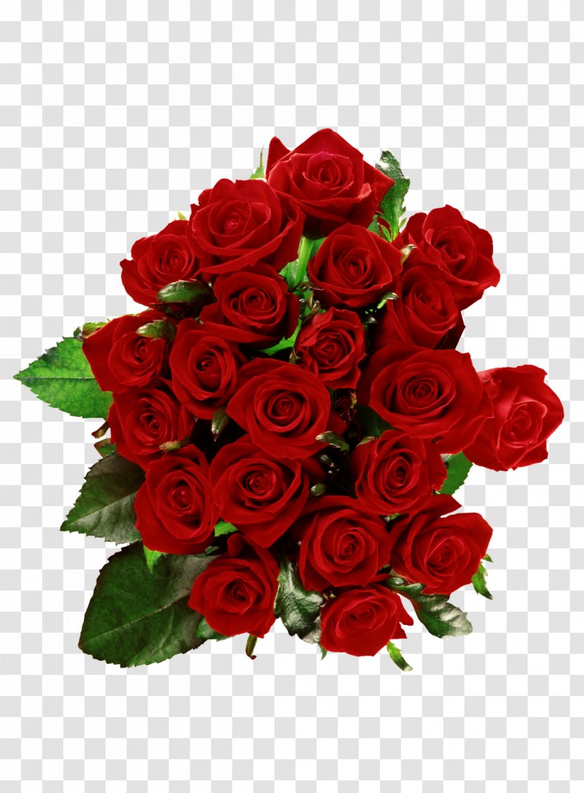 Flower Bouquet Rose Clip Art - Red Transparent PNG