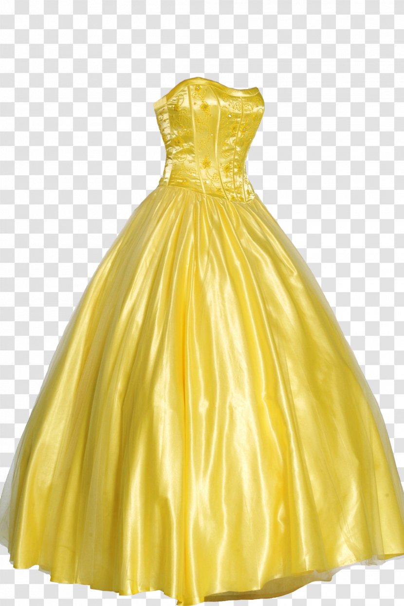 Dress Prom Formal Wear Ball Gown - Yellow Evening Transparent PNG