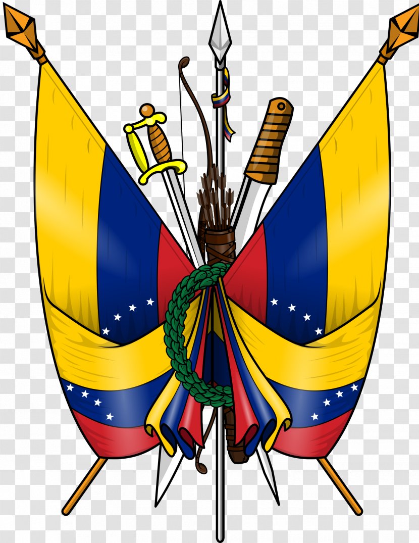 Coat Of Arms Venezuela Inkscape Escutcheon Clip Art - Sword - Pollinator Transparent PNG