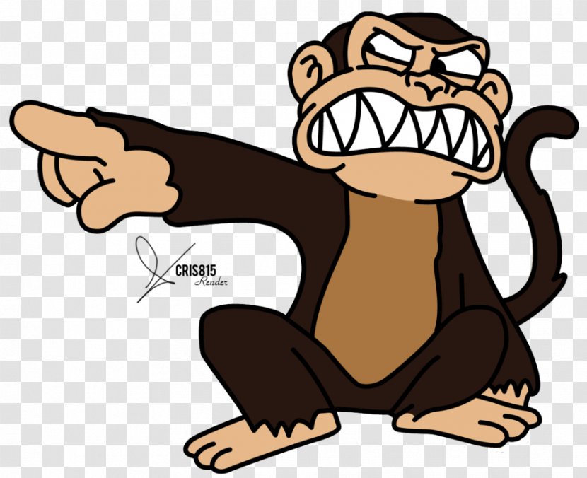 The Evil Monkey Drawing Cartoon - Animated Transparent PNG
