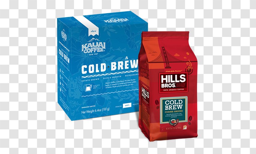Cold Brew Hills Bros. Coffee Brewed Single-serve Container - Carton Transparent PNG
