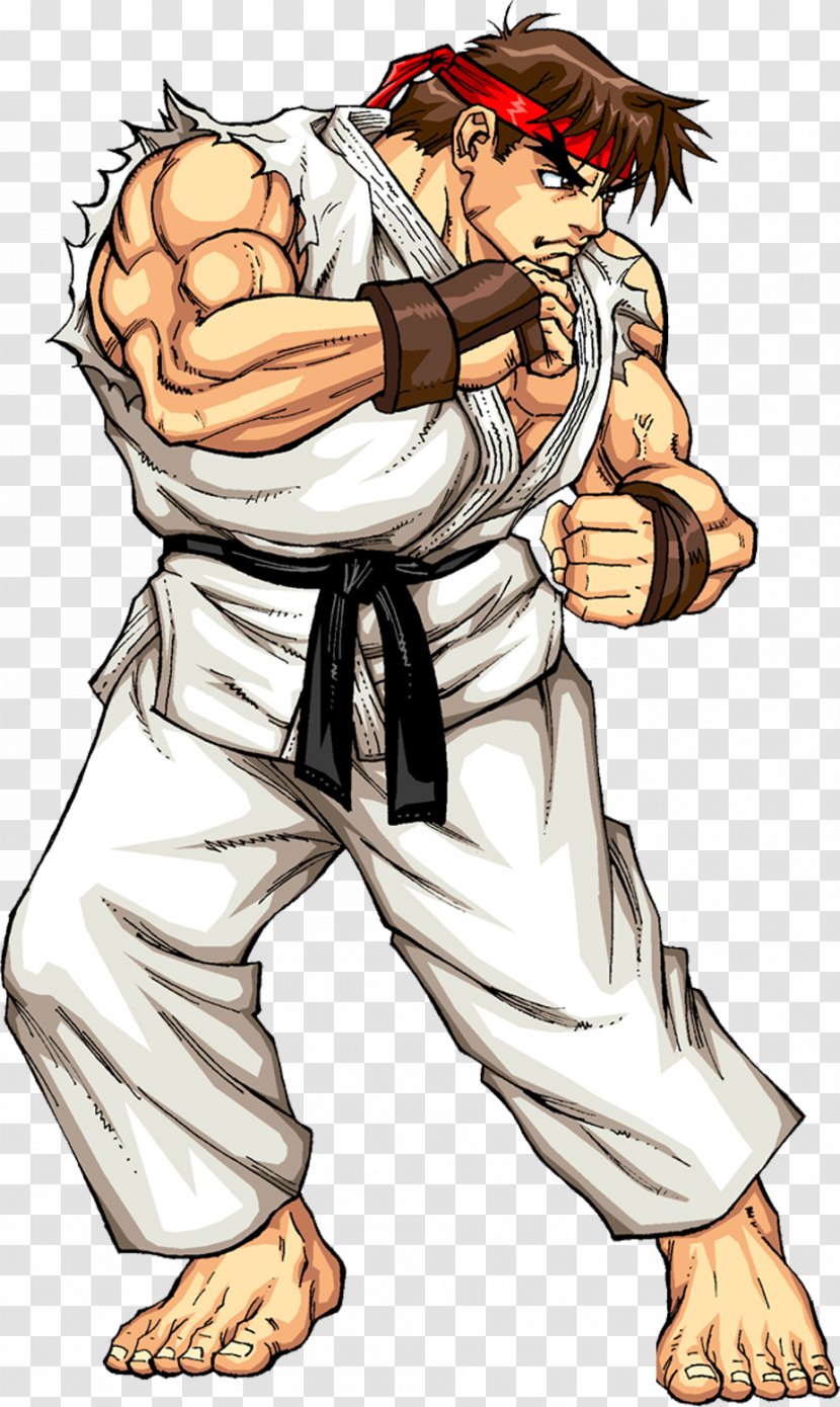 Street Fighter II: The World Warrior III Alpha Ryu - Cartoon Transparent PNG