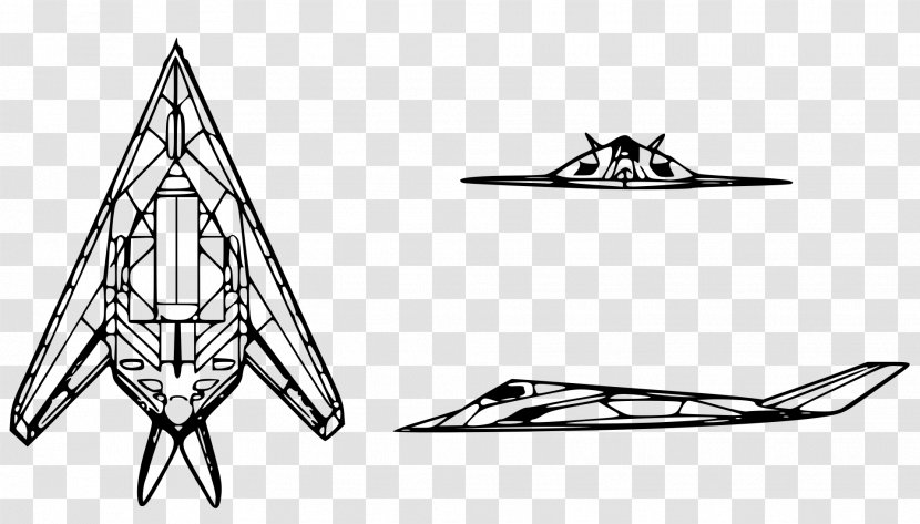 Lockheed F-117 Nighthawk Airplane Area 51 Northrop Grumman B-2 Spirit Stealth Aircraft - Symbol Transparent PNG