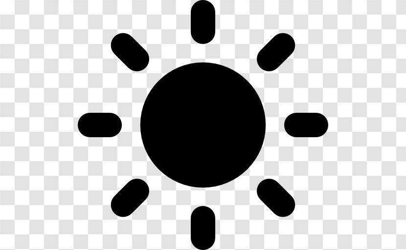 Black & White Symbol Clip Art - Sun Transparent PNG