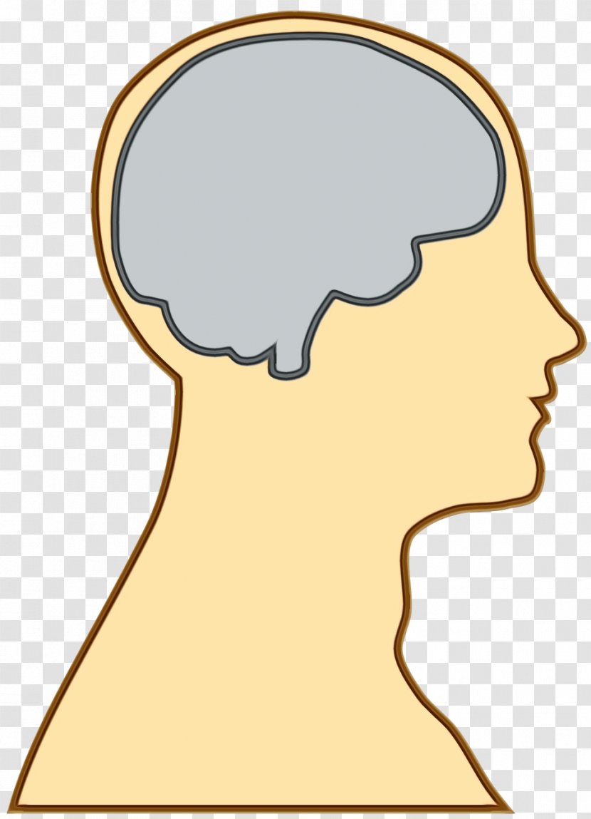 Brain Cartoon - Chin - Neck Forehead Transparent PNG