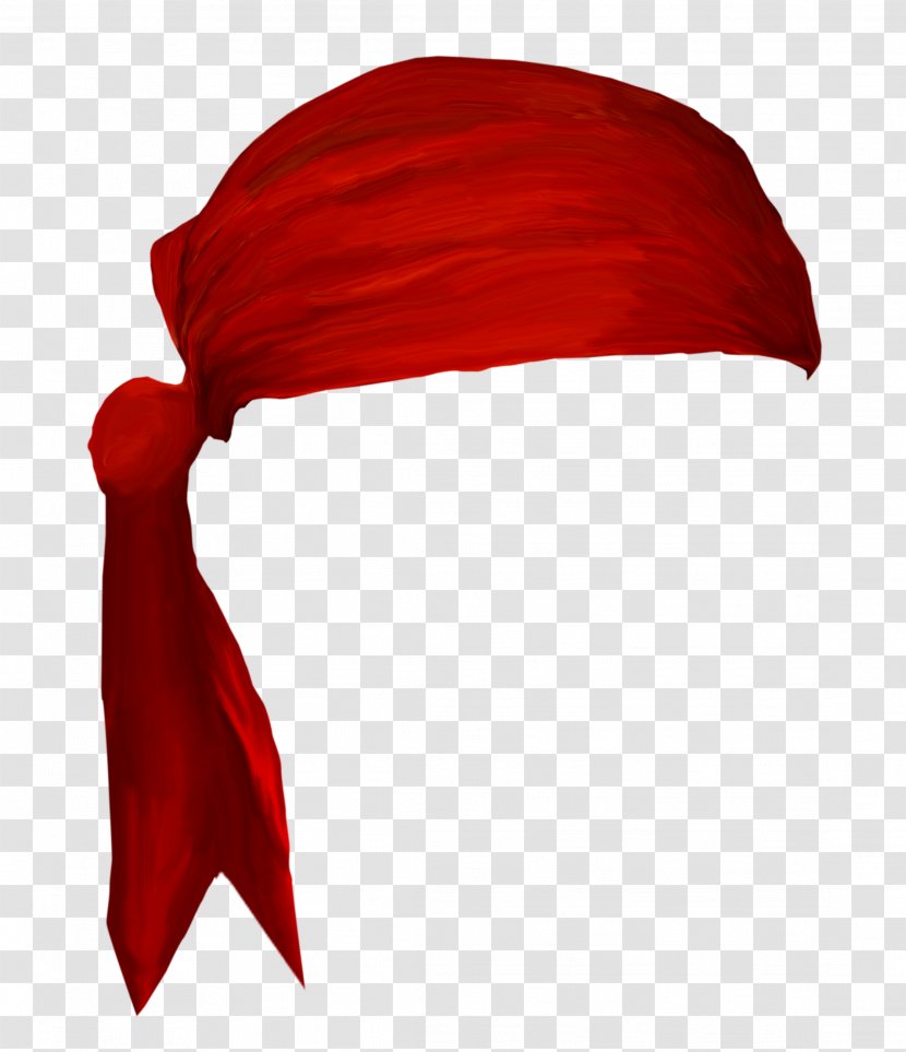 Headscarf Piracy Headgear Kerchief Hat - Red Transparent PNG