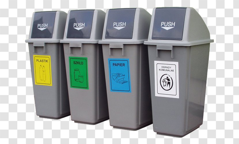 Rubbish Bins & Waste Paper Baskets Recycling Bin Sorting - Polyethylene - Container Transparent PNG