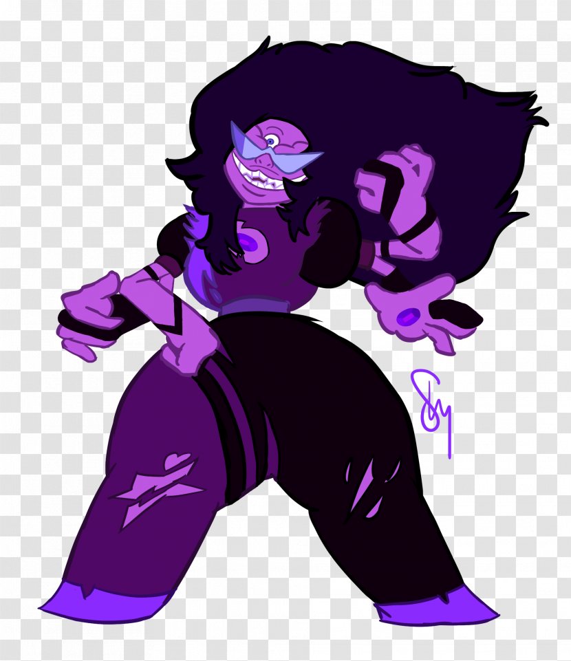 Stevonnie Sugilite Amethyst Long Tail - Bang - Art Transparent PNG