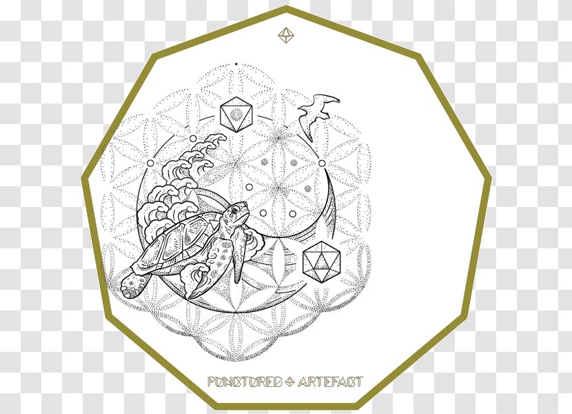 Yin And Yang Sacred Geometry Symbol Design - Leaf Transparent PNG