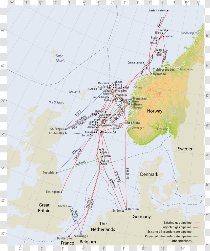 Norway Norwegian Sea Barents Continental Shelf Pipeline Transportation - Europe - Natural Gas Transparent PNG