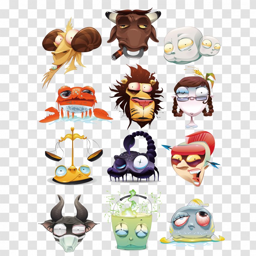 Zodiac Astrological Sign Cartoon Royalty-free - Monster Avatar Transparent PNG