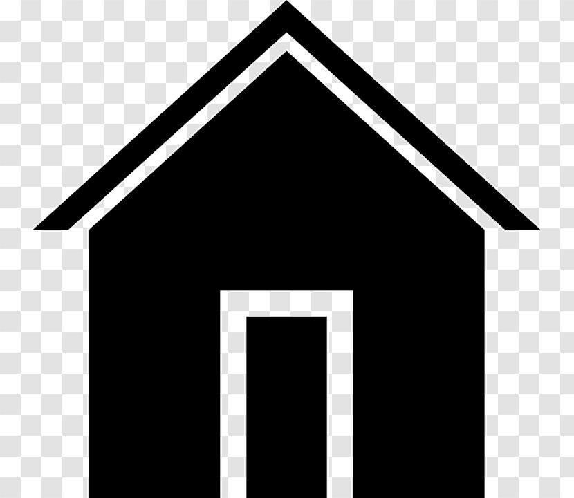 House Logo Clip Art - Monochrome Transparent PNG