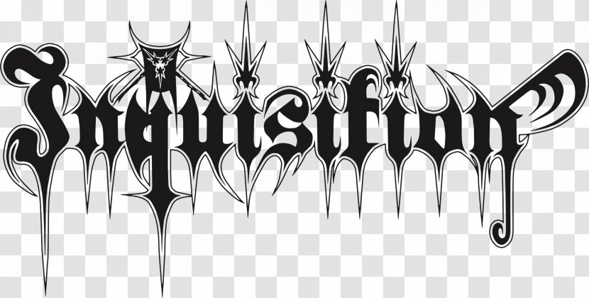 Inquisition Heavy Metal Black Logo Musical Ensemble - And White Transparent PNG