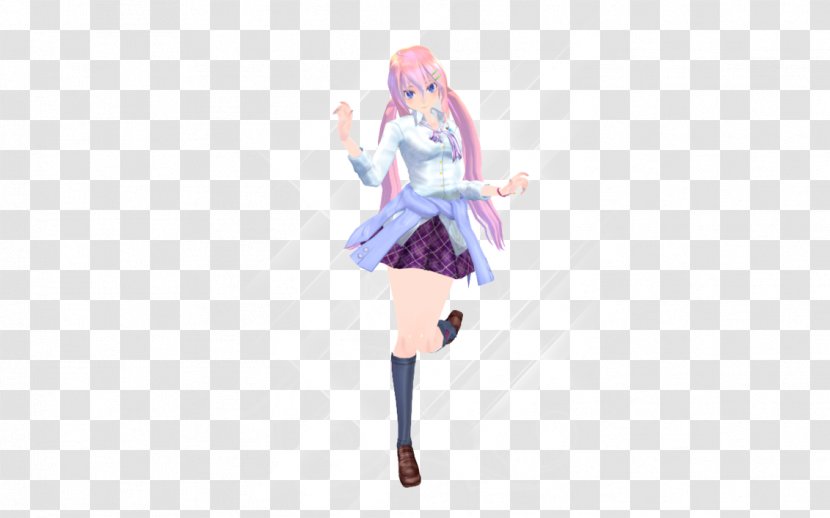 Megurine Luka MikuMikuDance DeviantArt Vocaloid - Frame - School Model Transparent PNG