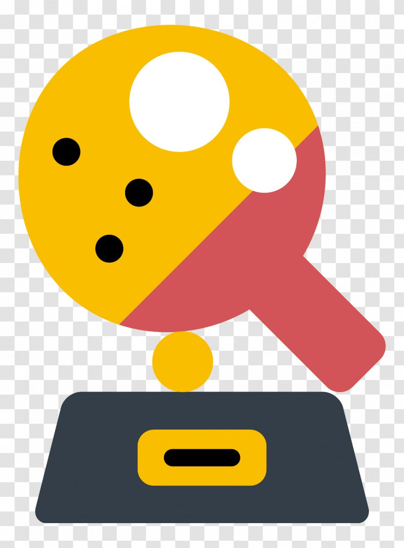 Pong Table Tennis Racket Icon - Ico - Cute Transparent PNG