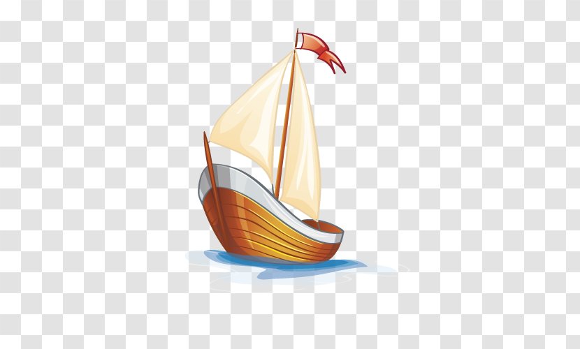 Cartoon Sailing Ship Clip Art - Qversion Transparent PNG