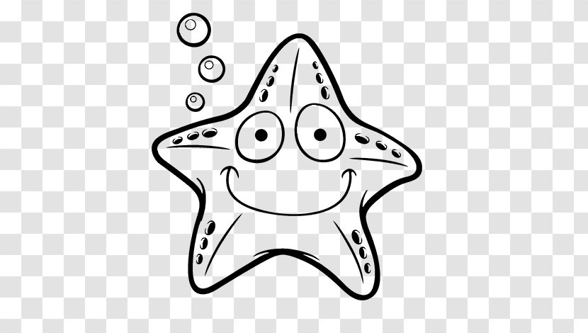 Drawing Coloring Book Image Starfish Illustration - Star Pages Transparent PNG