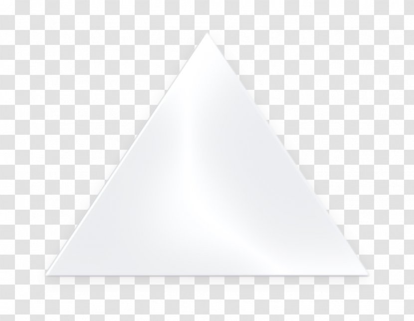 Triangle Icon Up - White - Logo Text Transparent PNG