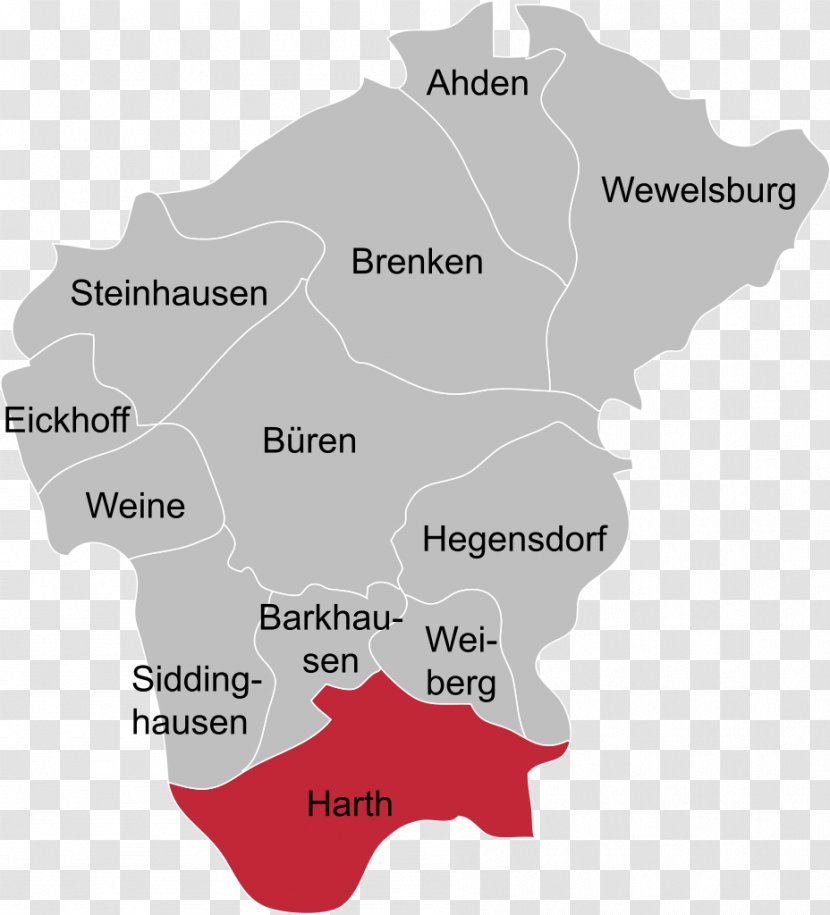 Wewelsburg Barkhausen Weiberg Steinhausen Eickhoff - North Rhinewestphalia - Harth Transparent PNG