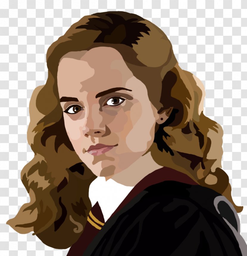 Hermione Granger Harry Potter And The Philosopher's Stone Ron Weasley Draco Malfoy Emma Watson - Watercolor - POP ART Transparent PNG