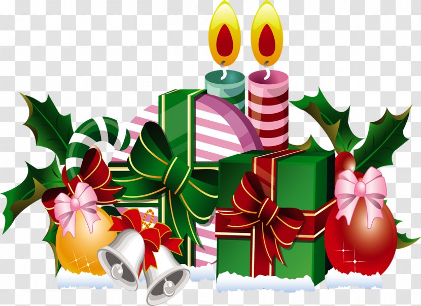 Ded Moroz Gift - Food - Point Stripe Around The Candle And A Heap Transparent PNG