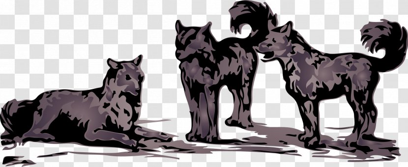 Dog T-shirt Wolf In The Snow Bib Black - Clothing Transparent PNG