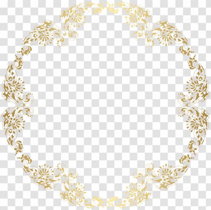 Picture Frame Gold Clip Art - Area - Round Floral Shadows French Border Pictures Transparent PNG