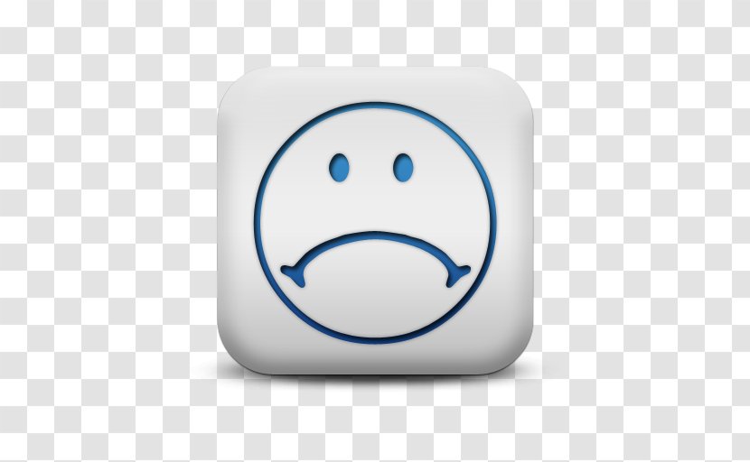 Face Smiley Sadness Icon - Shape - Blue Sad Smileys Transparent PNG