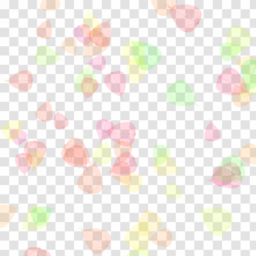 Petal Pattern - Heart - Colorful Leaves Transparent PNG