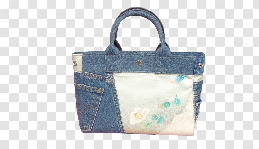 Tote Bag Handbag Jeans Leather - Luggage Bags - Japanese Camellia Transparent PNG