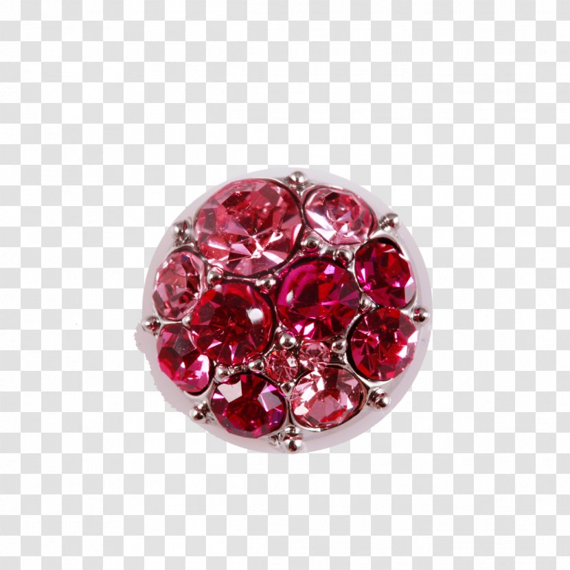 Gemstone Body Jewellery Bead Magenta - Jewelry Making Transparent PNG