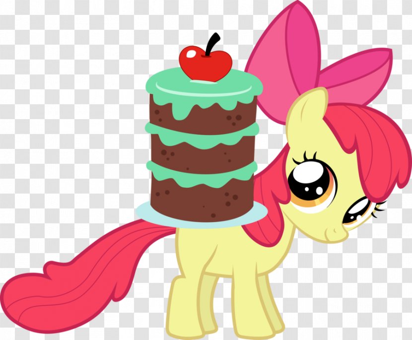 Pony Apple Bloom Cake Cupcake Pinkie Pie - Fruit Transparent PNG