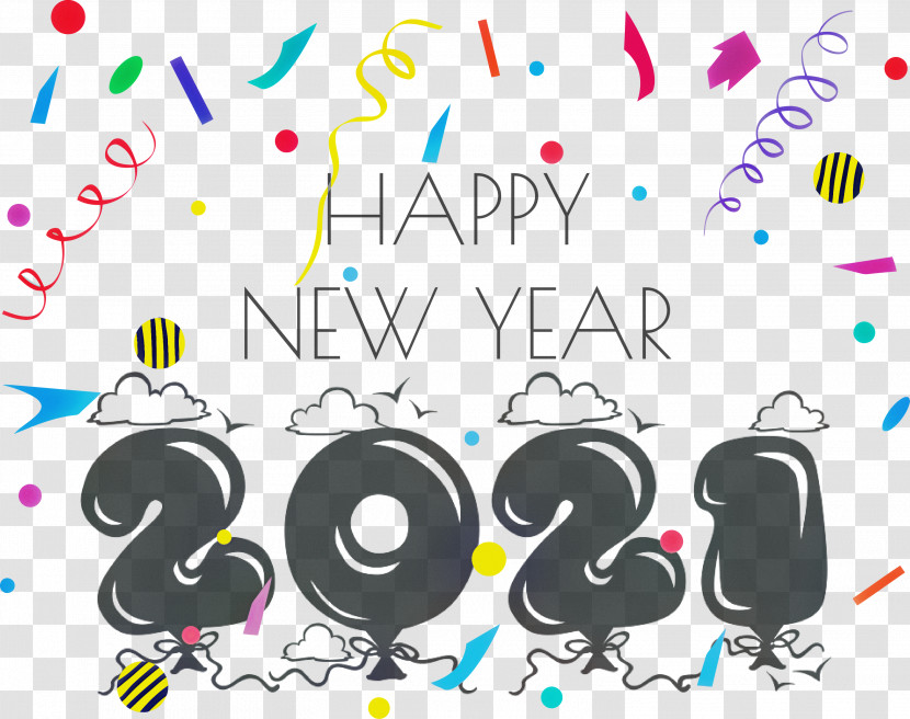 2021 Happy New Year 2021 New Year Transparent PNG