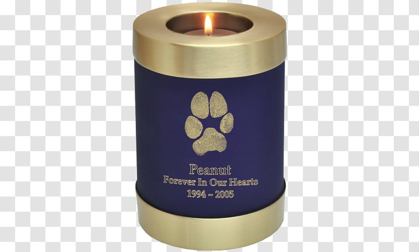 Bestattungsurne Dog Pet Candlestick - Brass - Memorial Candles Transparent PNG